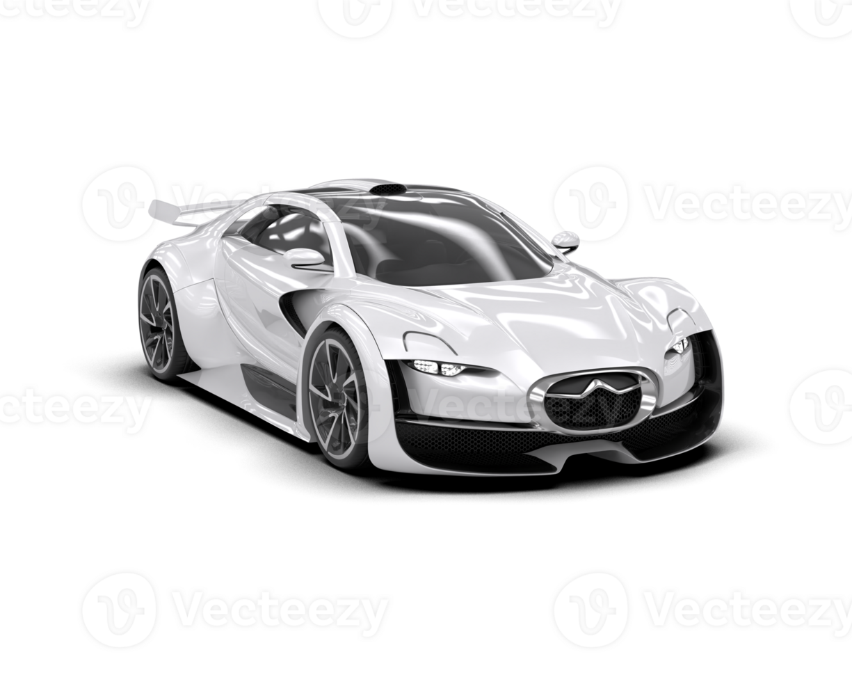 Realistic sport car isolated on background. 3d rendering - illustration png