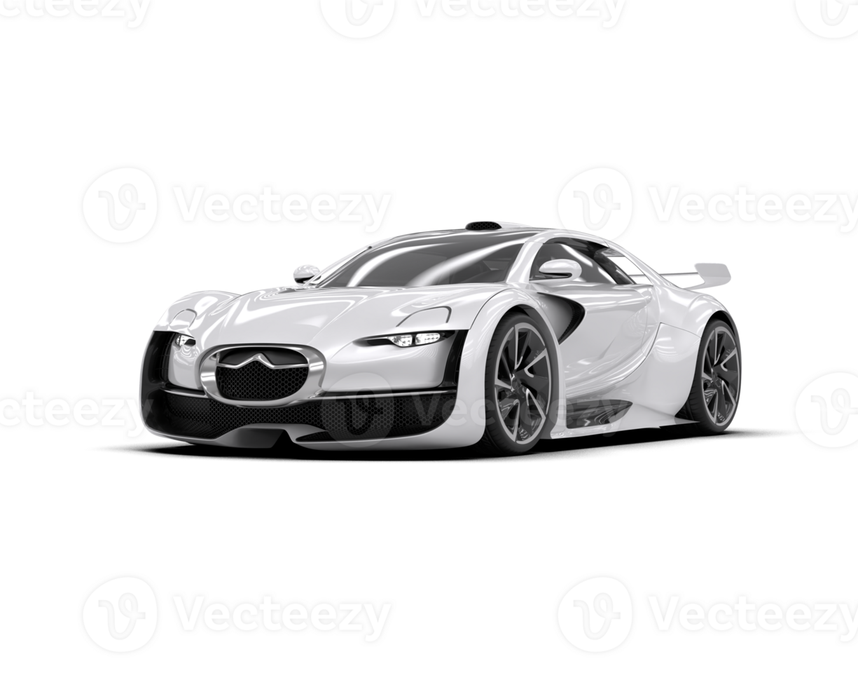 Realistic sport car isolated on background. 3d rendering - illustration png