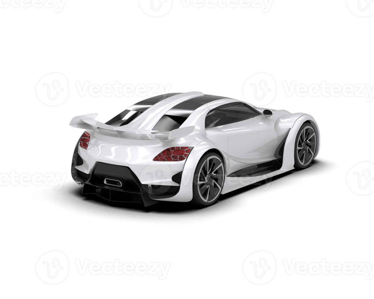 Realistic sport car isolated on background. 3d rendering - illustration png