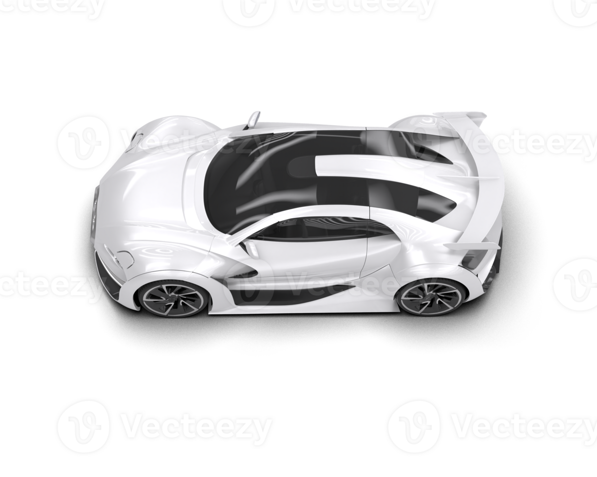 Realistic sport car isolated on background. 3d rendering - illustration png
