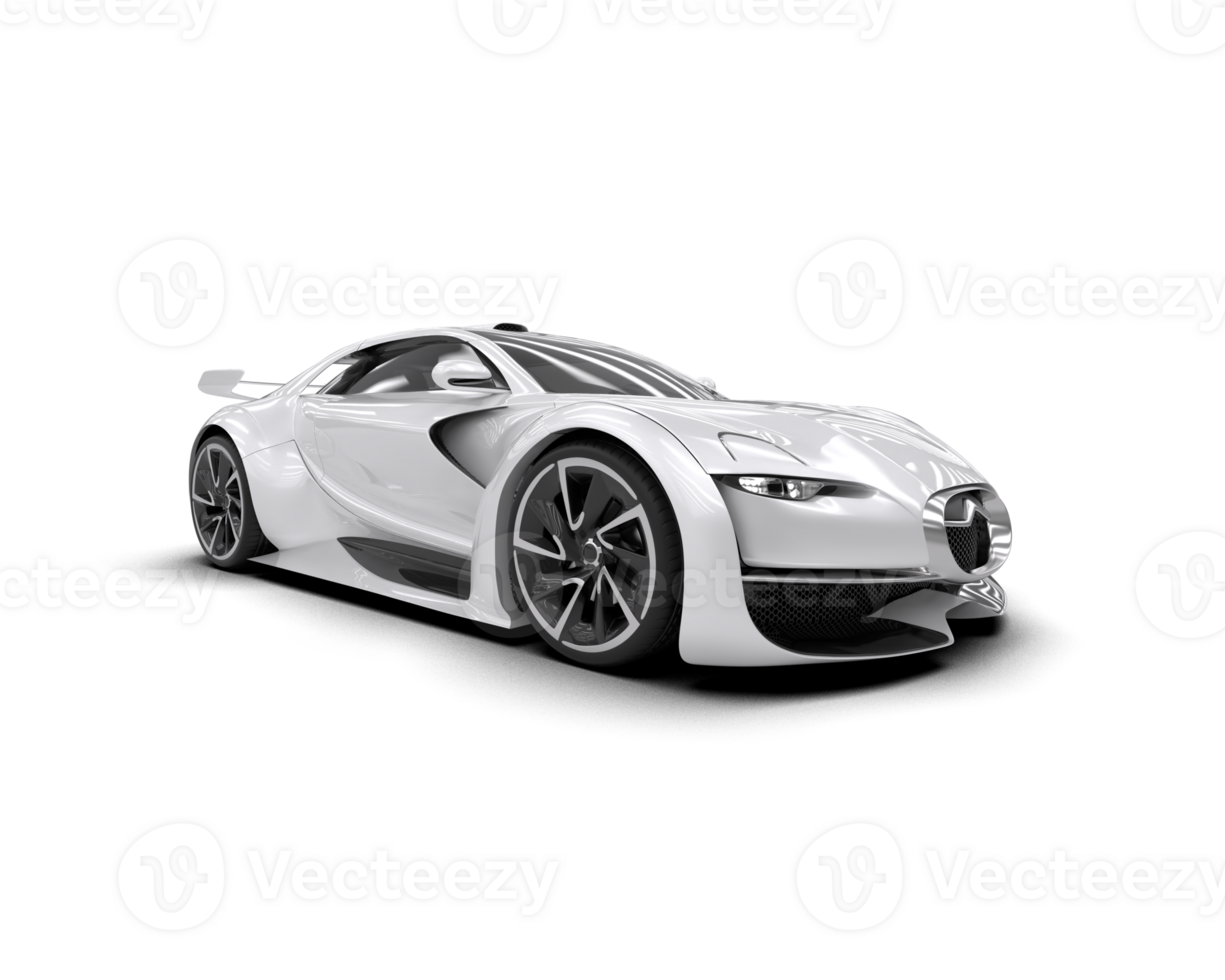Realistic sport car isolated on background. 3d rendering - illustration png