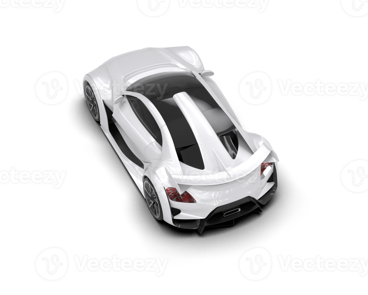 Realistic sport car isolated on background. 3d rendering - illustration png