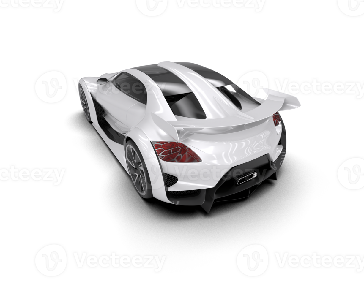 Realistic sport car isolated on background. 3d rendering - illustration png