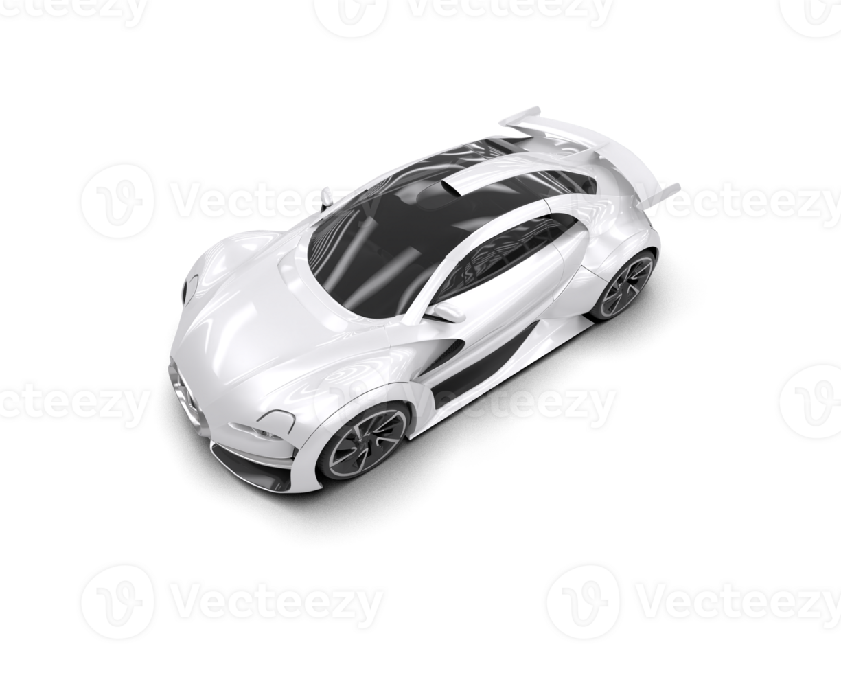 Realistic sport car isolated on background. 3d rendering - illustration png