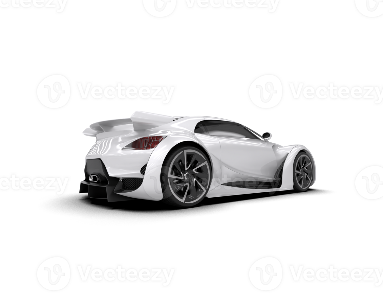 Realistic sport car isolated on background. 3d rendering - illustration png