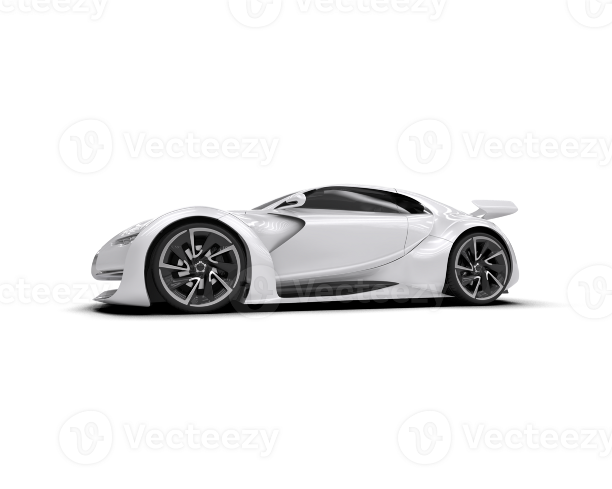 Realistic sport car isolated on background. 3d rendering - illustration png