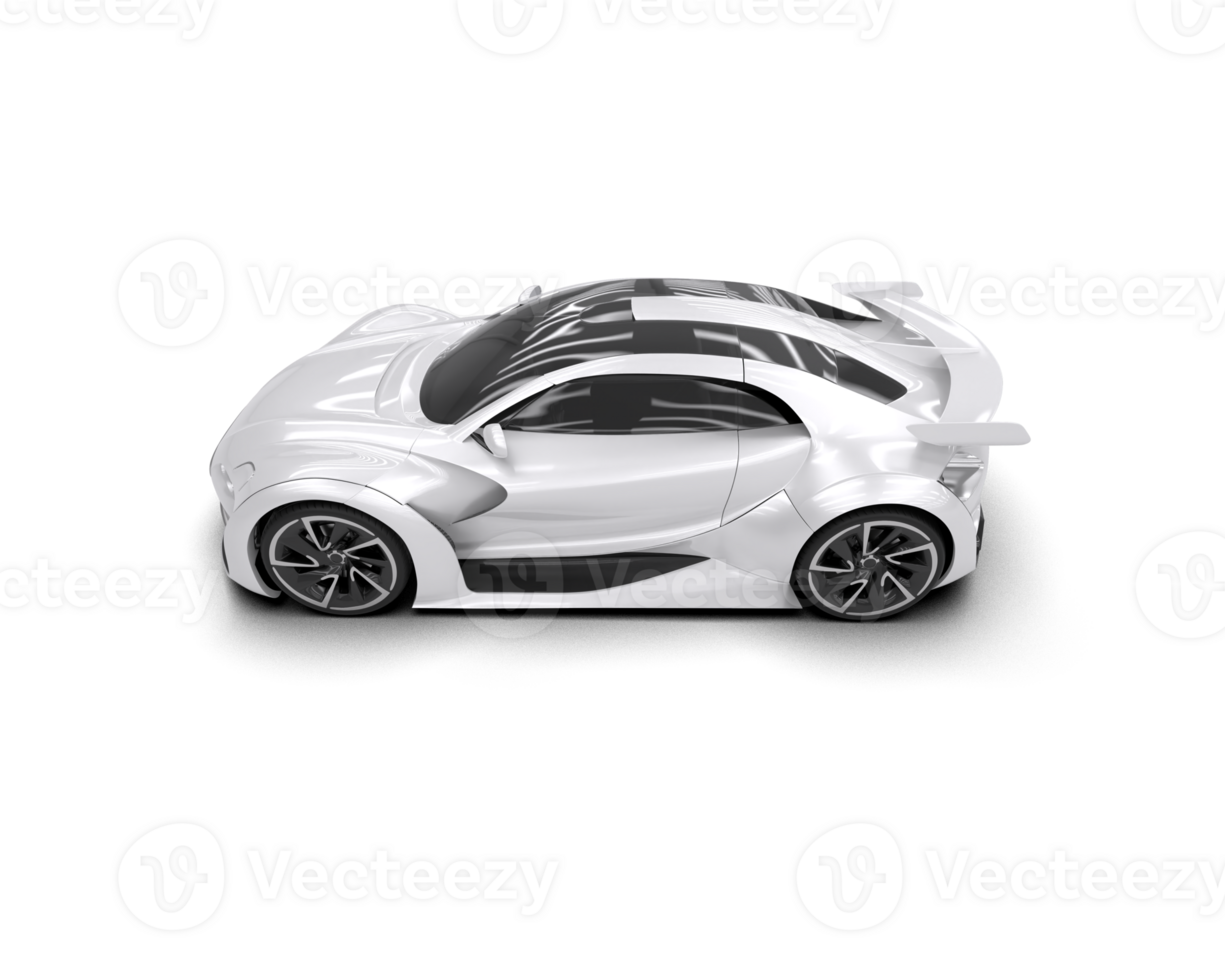 Realistic sport car isolated on background. 3d rendering - illustration png