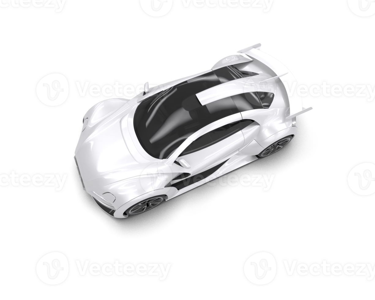 Realistic sport car isolated on background. 3d rendering - illustration png