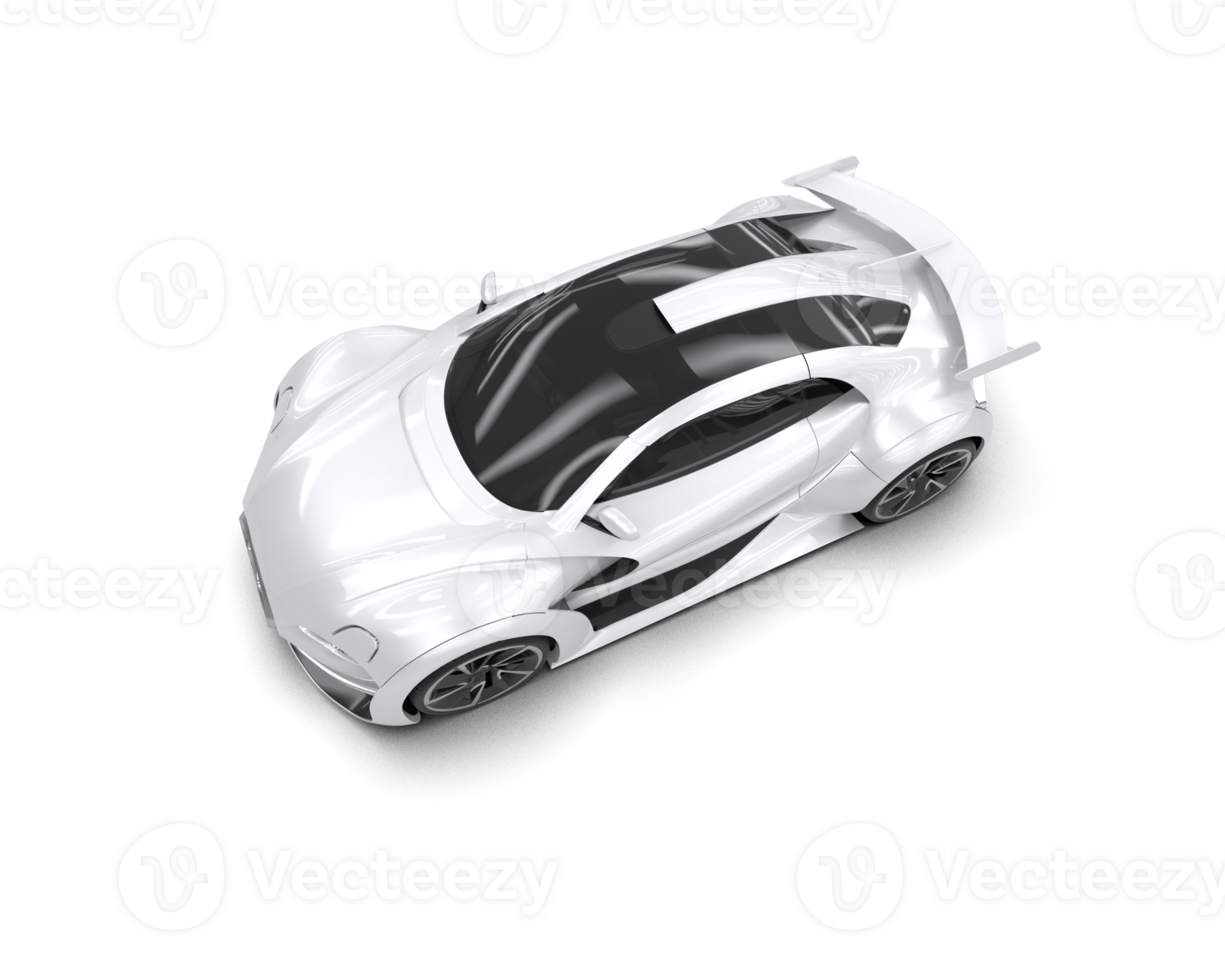 Realistic sport car isolated on background. 3d rendering - illustration png