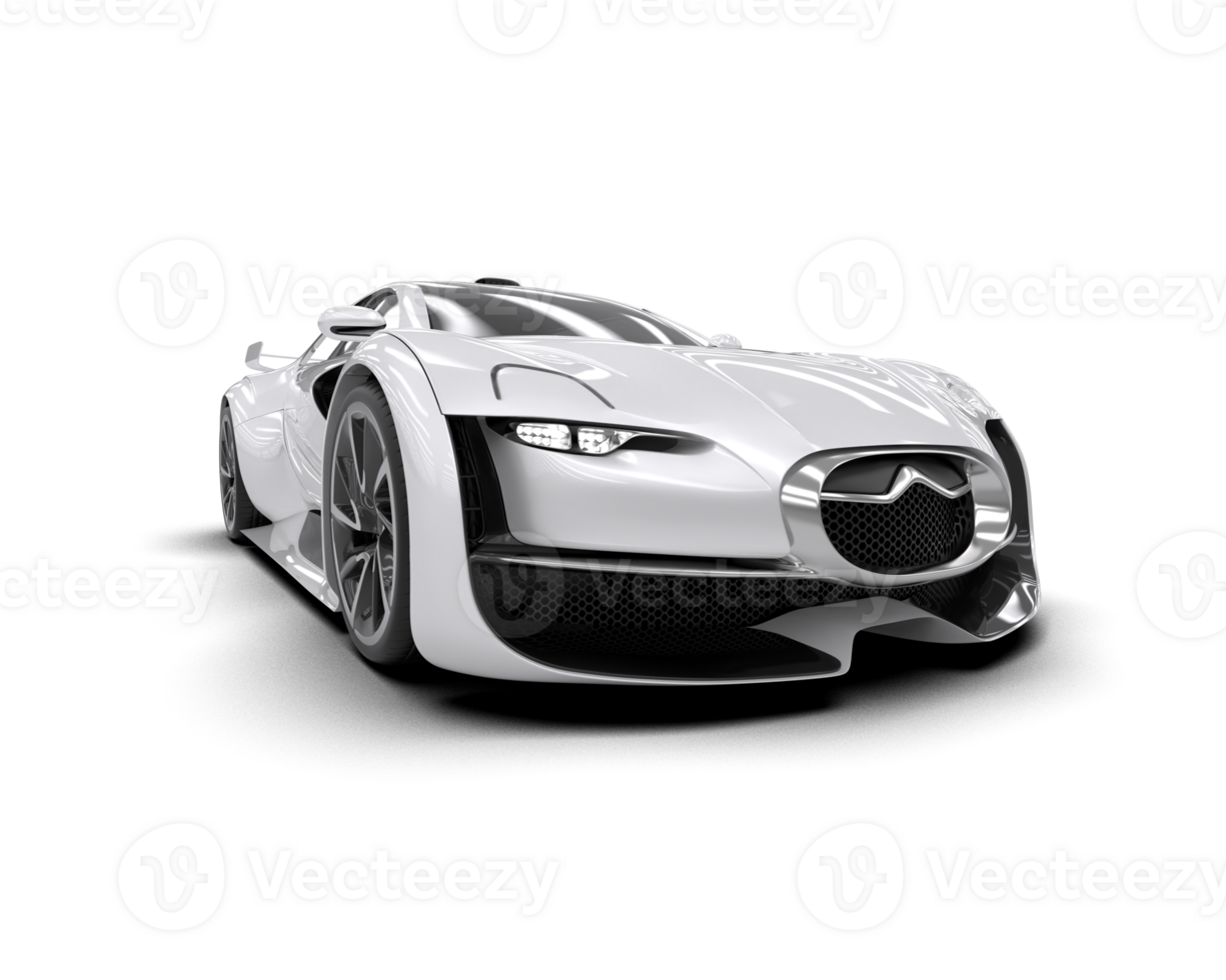 Realistic sport car isolated on background. 3d rendering - illustration png