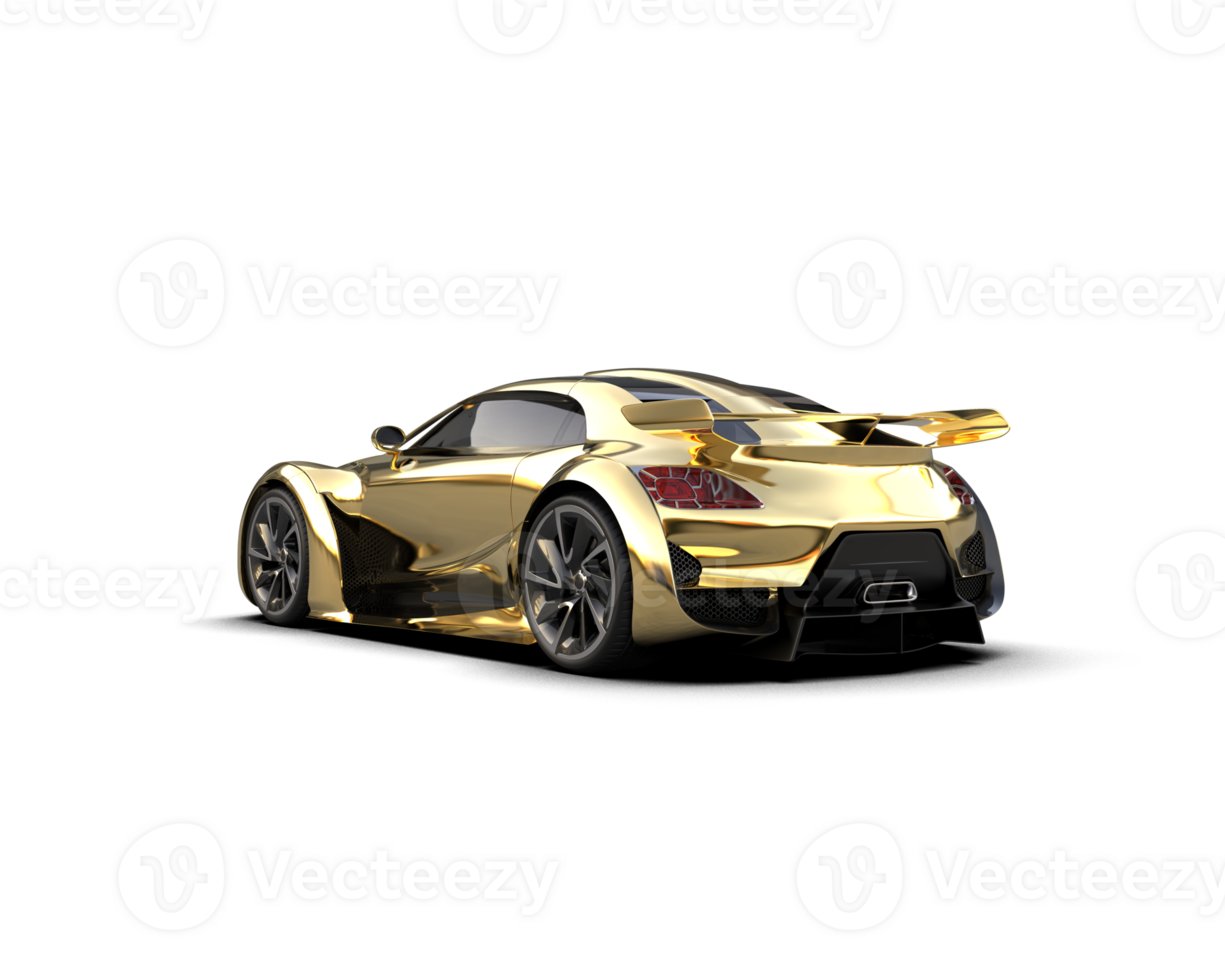 Realistic sport car isolated on background. 3d rendering - illustration png