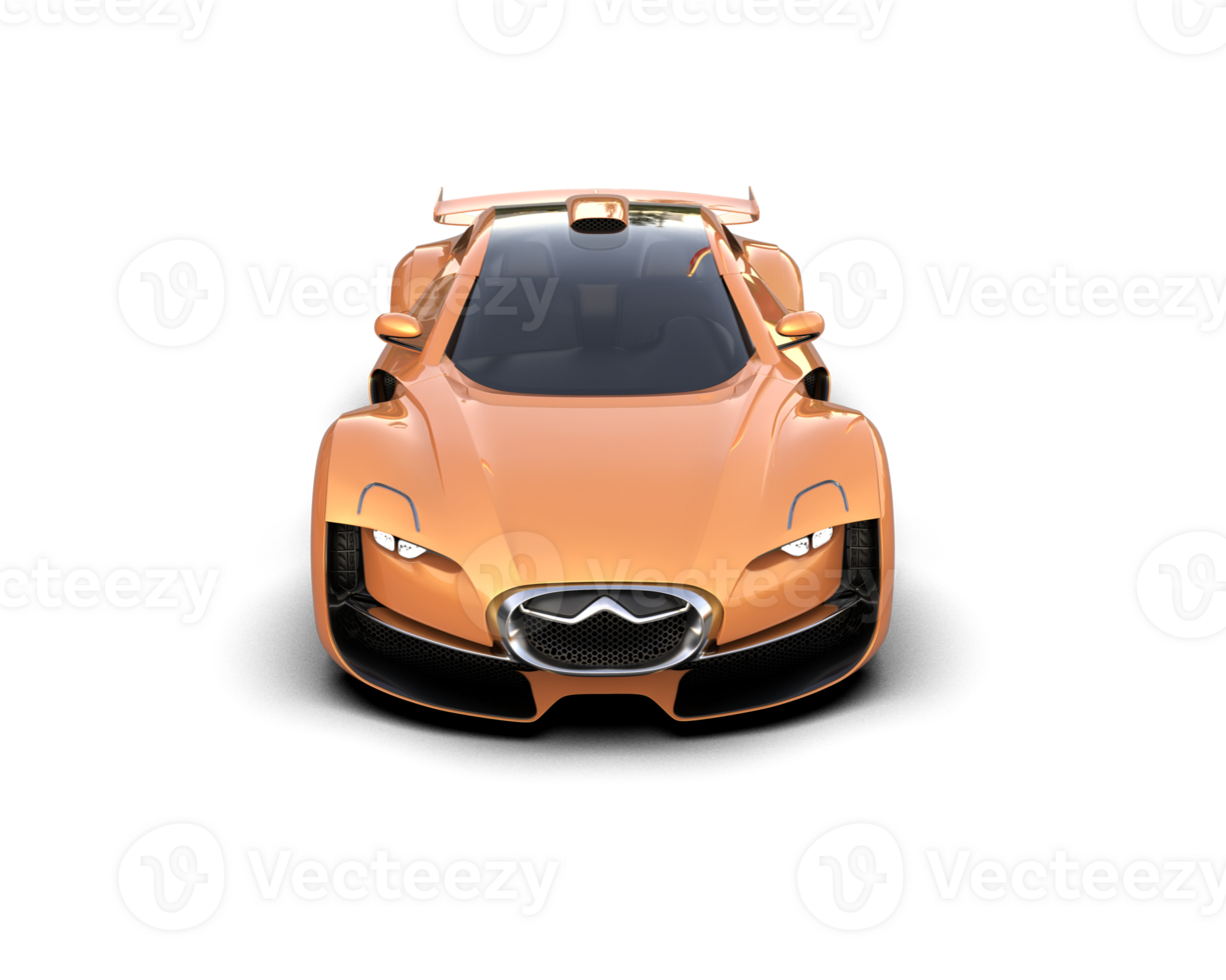 Realistic sport car isolated on background. 3d rendering - illustration png