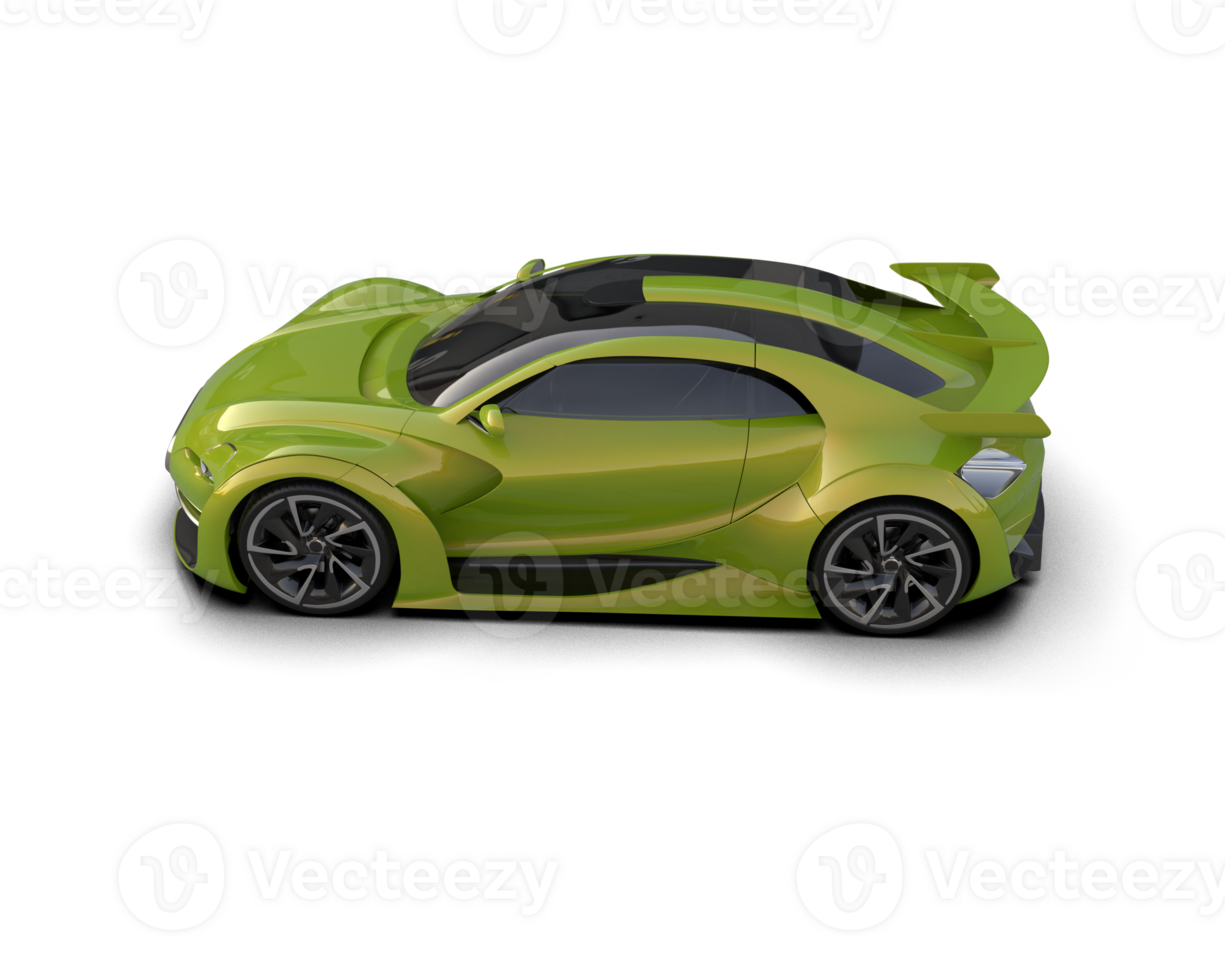 Realistic sport car isolated on background. 3d rendering - illustration png