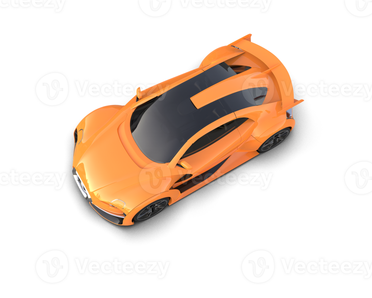Realistic sport car isolated on background. 3d rendering - illustration png