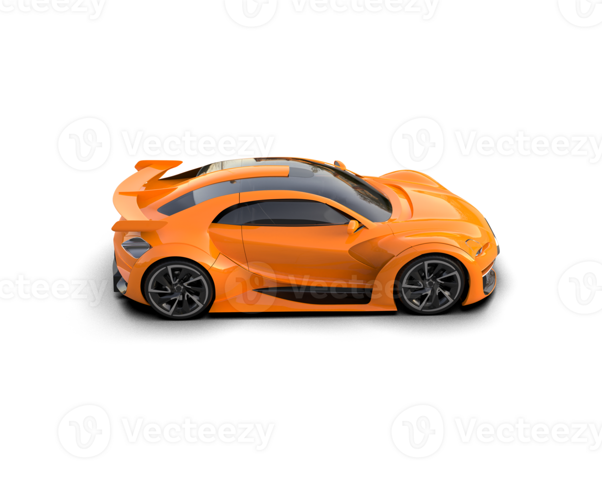 Realistic sport car isolated on background. 3d rendering - illustration png