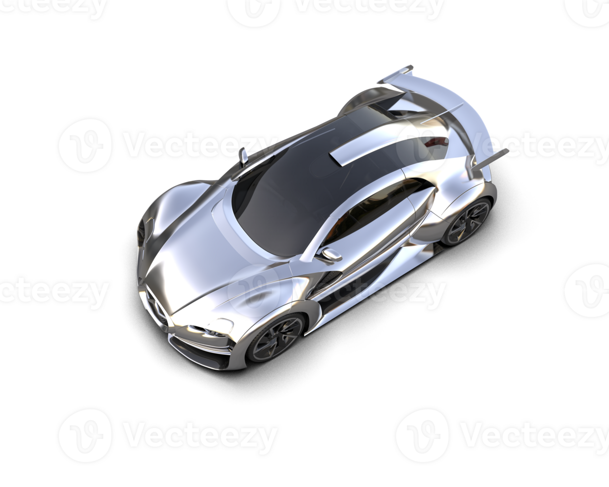 Realistic sport car isolated on background. 3d rendering - illustration png