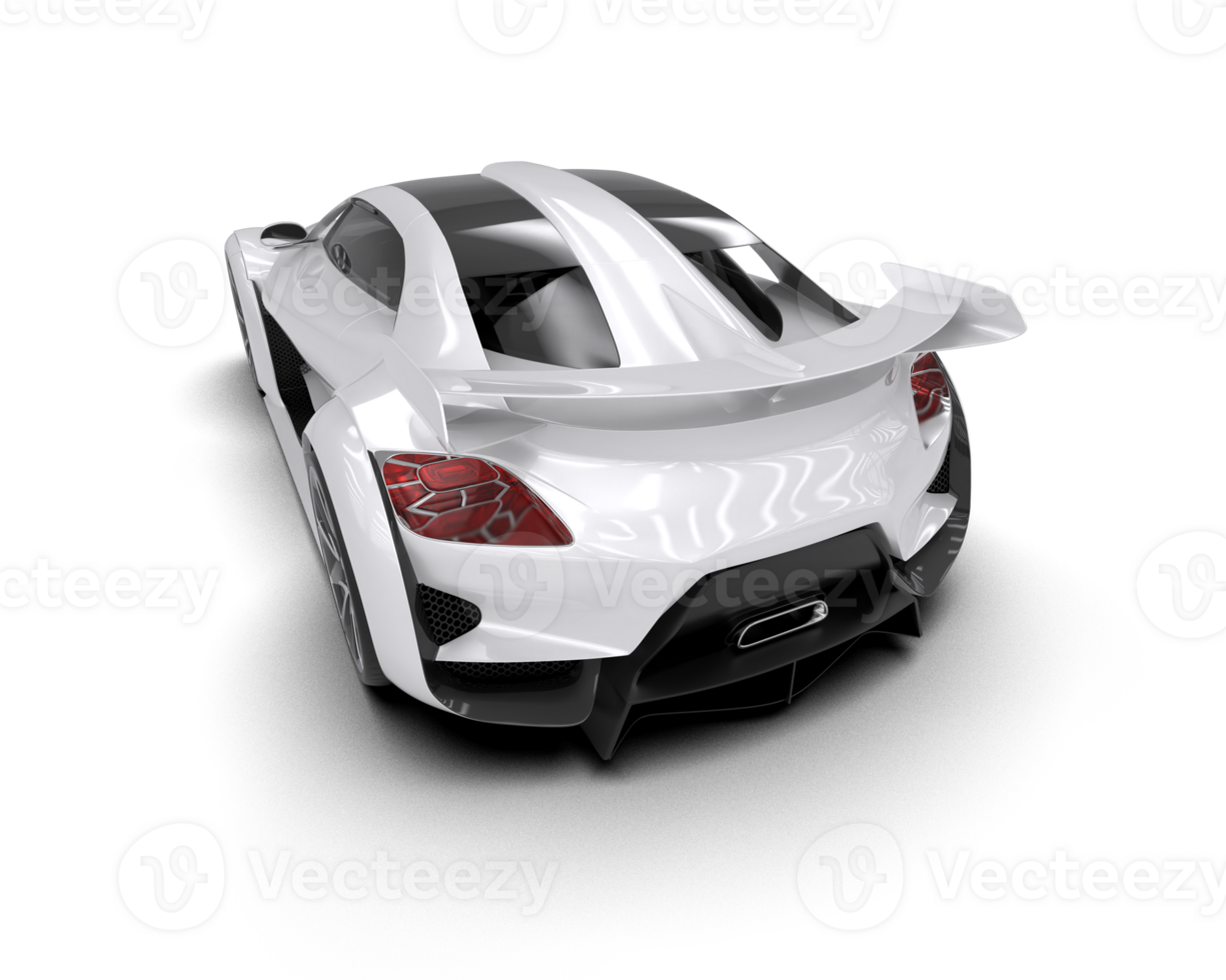 Realistic sport car isolated on background. 3d rendering - illustration png