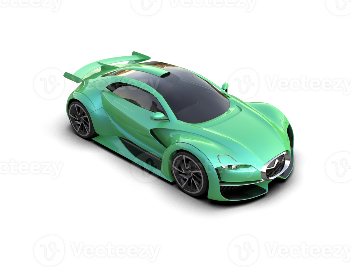 Realistic sport car isolated on background. 3d rendering - illustration png