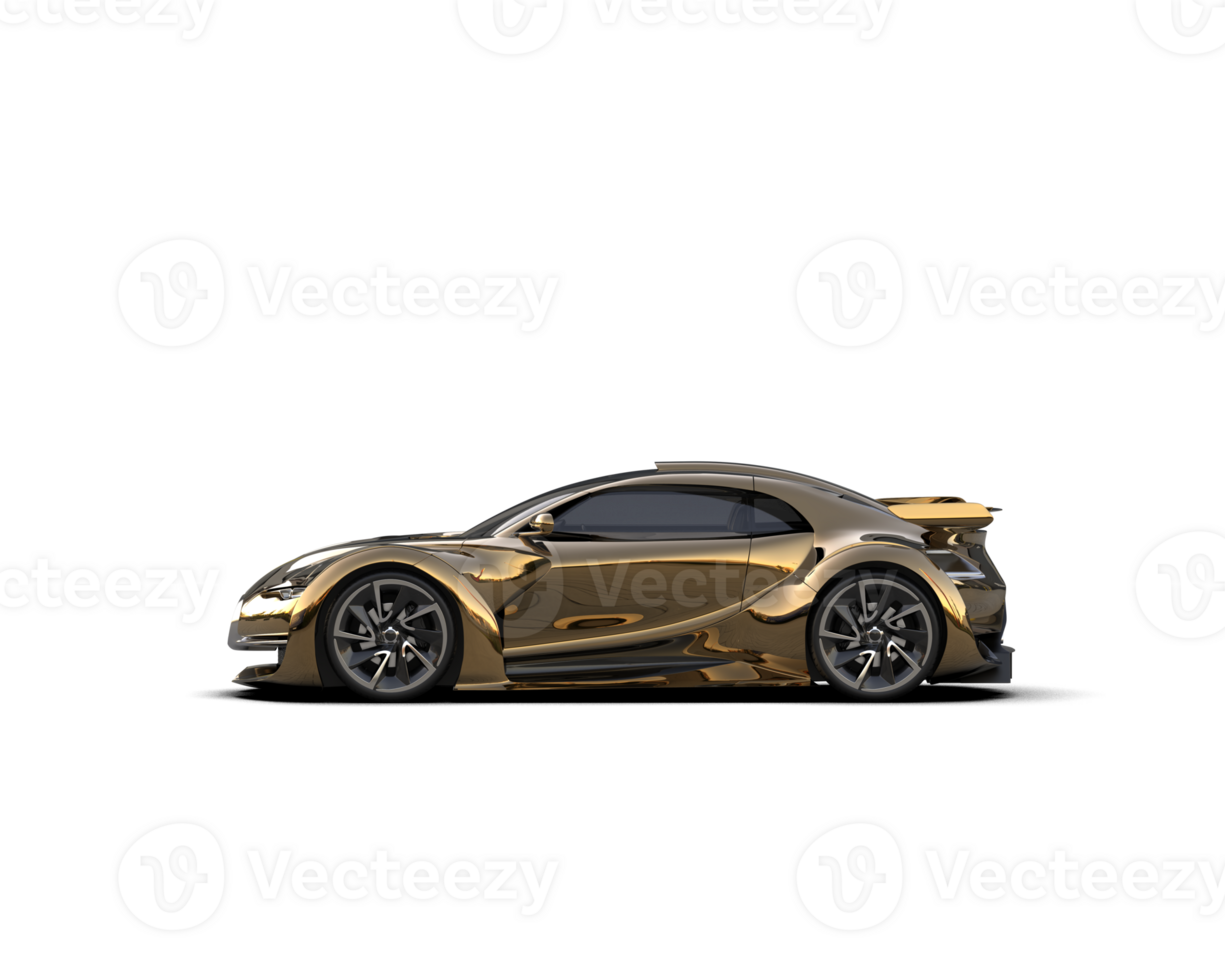 Realistic sport car isolated on background. 3d rendering - illustration png
