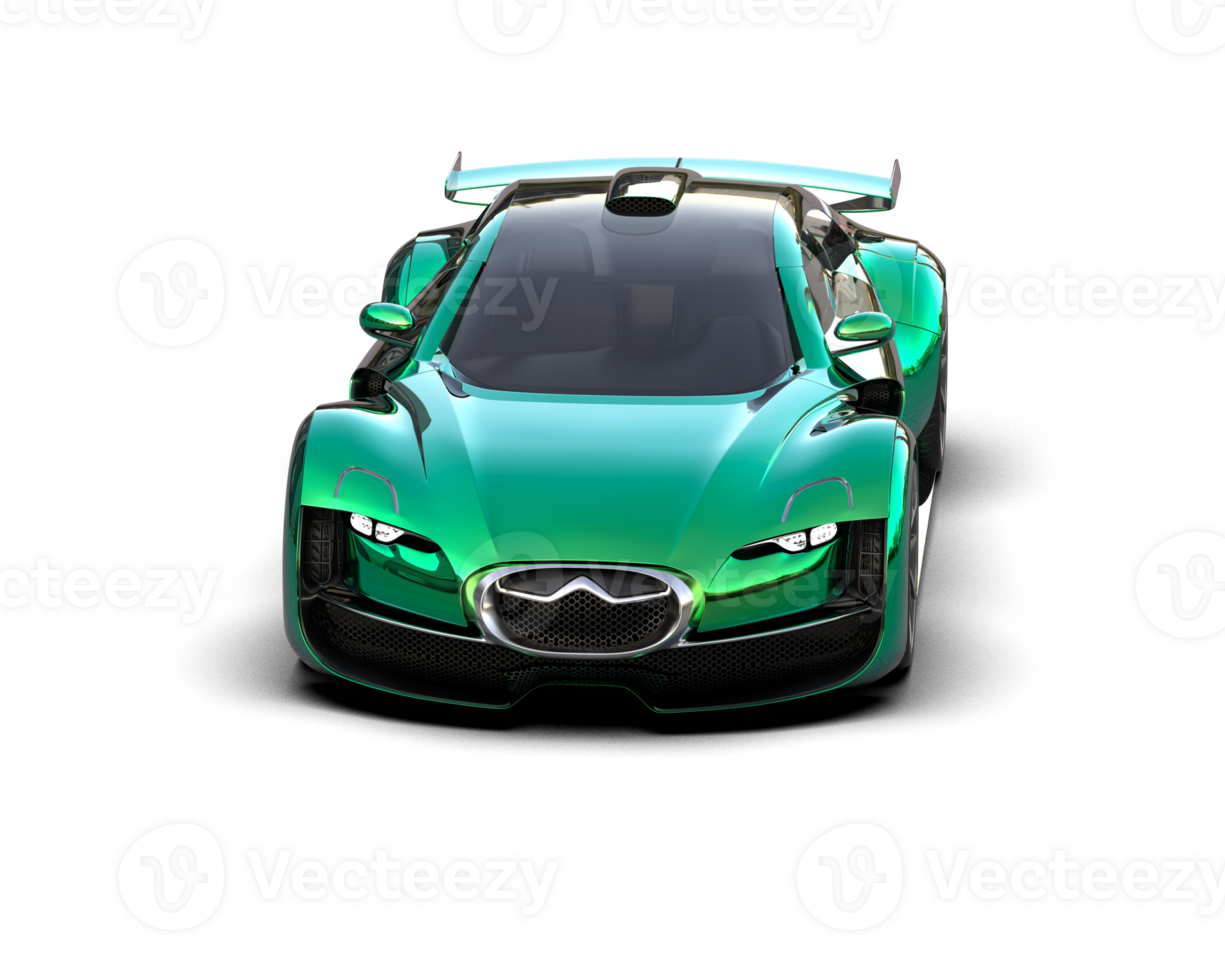 Realistic sport car isolated on background. 3d rendering - illustration png