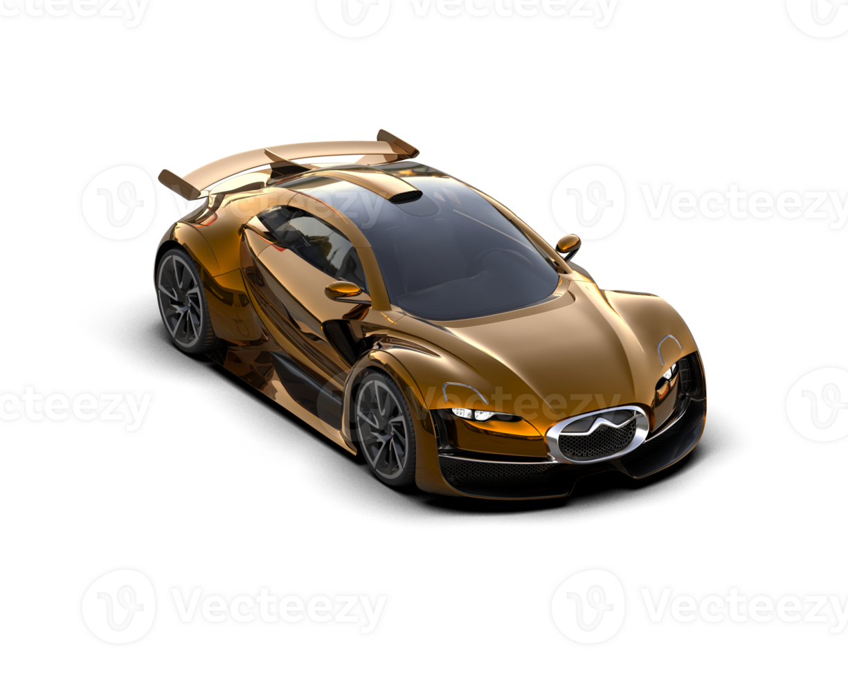 Realistic sport car isolated on background. 3d rendering - illustration png