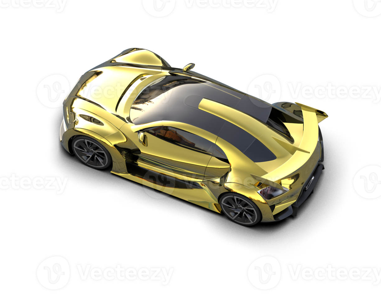 Realistic sport car isolated on background. 3d rendering - illustration png