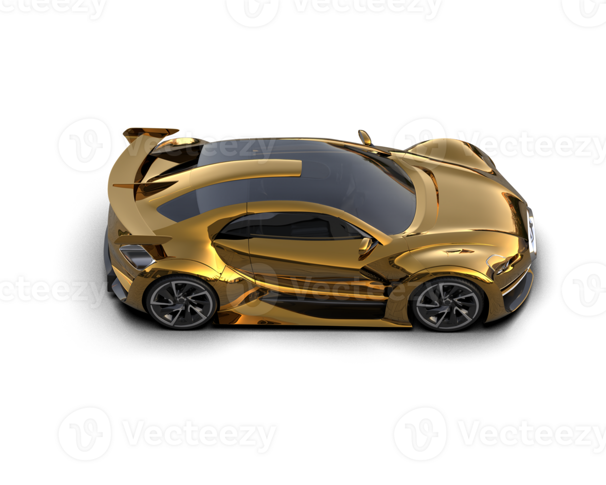 Realistic sport car isolated on background. 3d rendering - illustration png