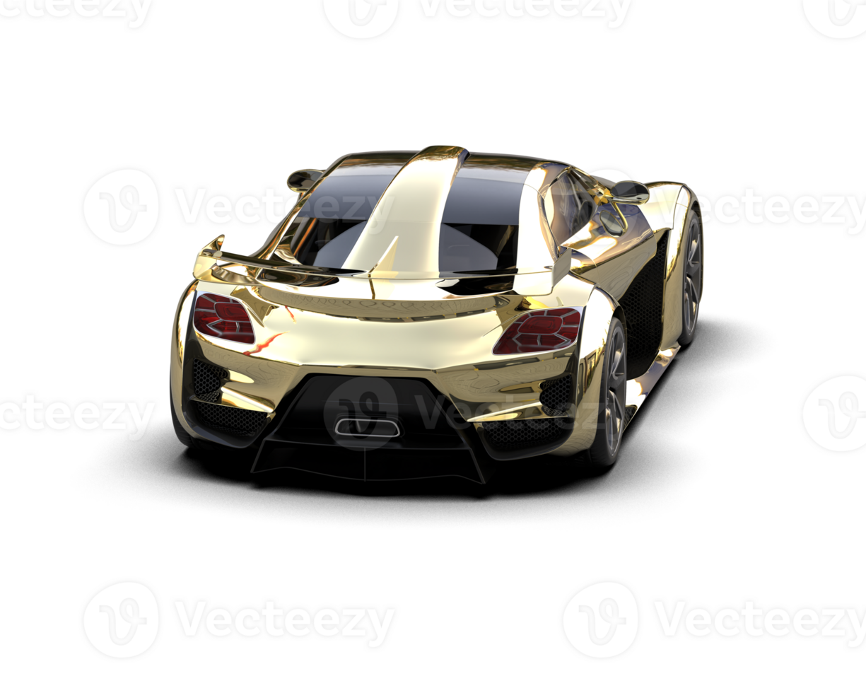 Realistic sport car isolated on background. 3d rendering - illustration png