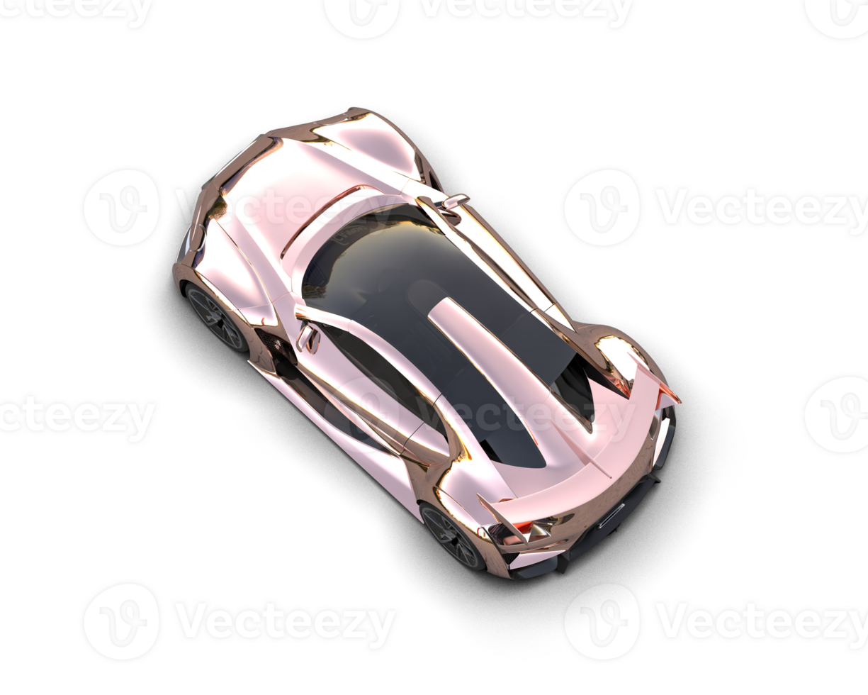 Realistic sport car isolated on background. 3d rendering - illustration png