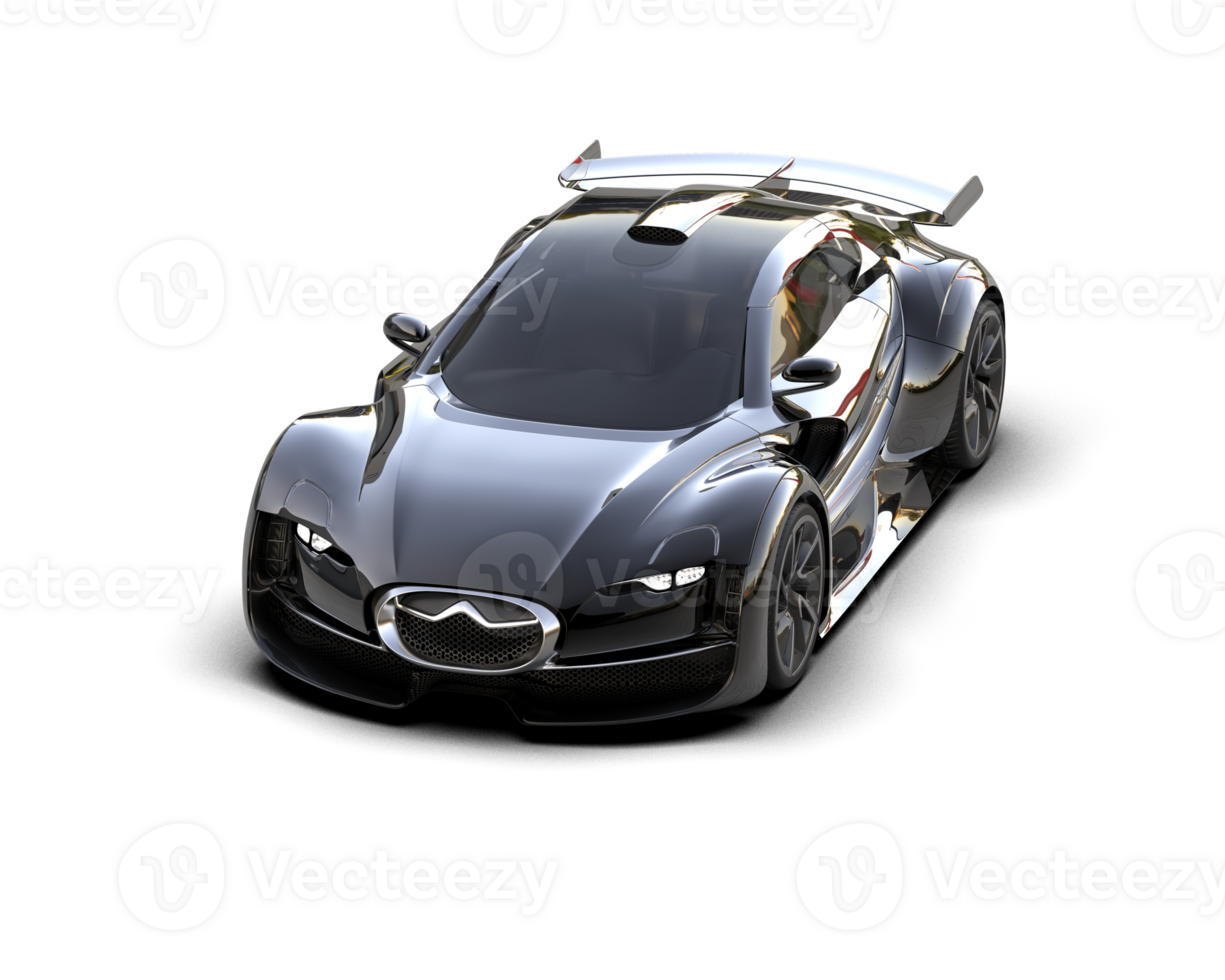 Realistic sport car isolated on background. 3d rendering - illustration png