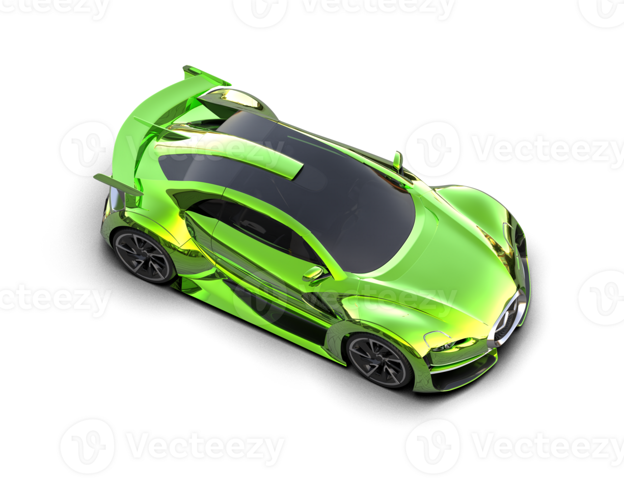 Realistic sport car isolated on background. 3d rendering - illustration png