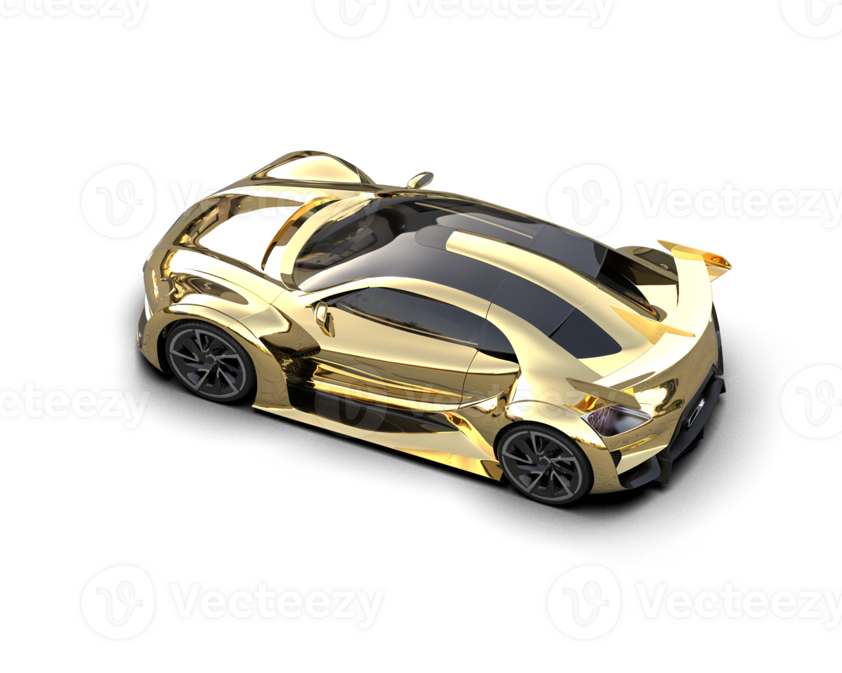 Realistic sport car isolated on background. 3d rendering - illustration png