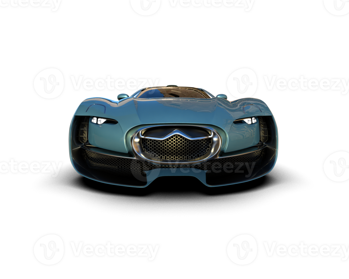 Realistic sport car isolated on background. 3d rendering - illustration png