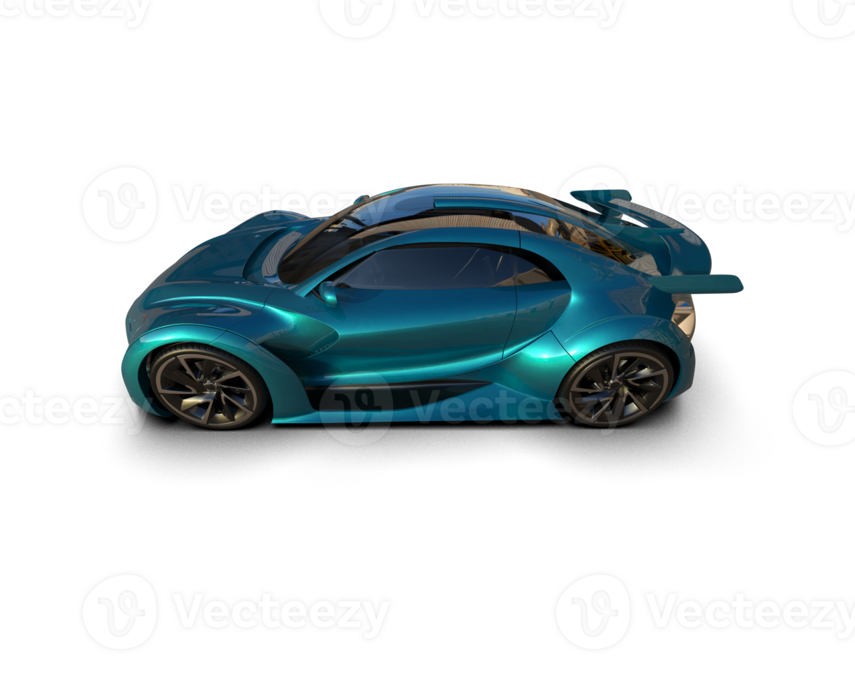 Realistic sport car isolated on background. 3d rendering - illustration png