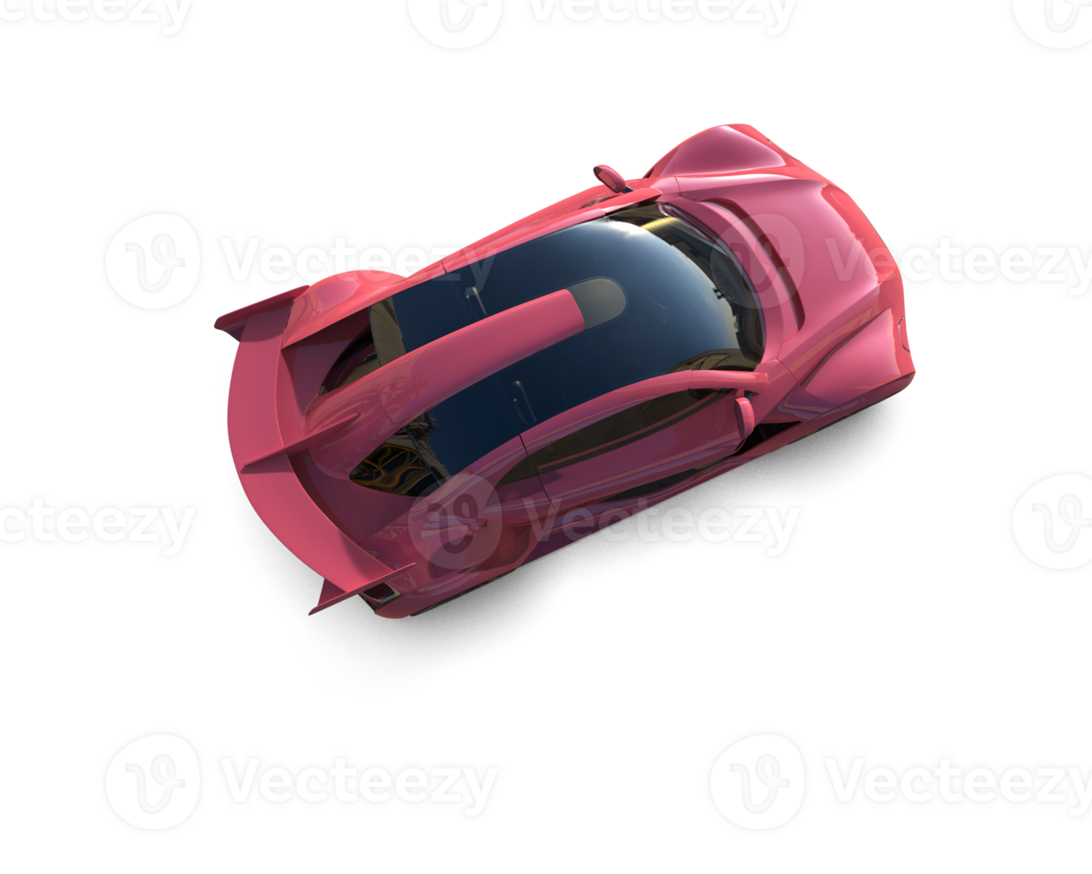 Realistic sport car isolated on background. 3d rendering - illustration png
