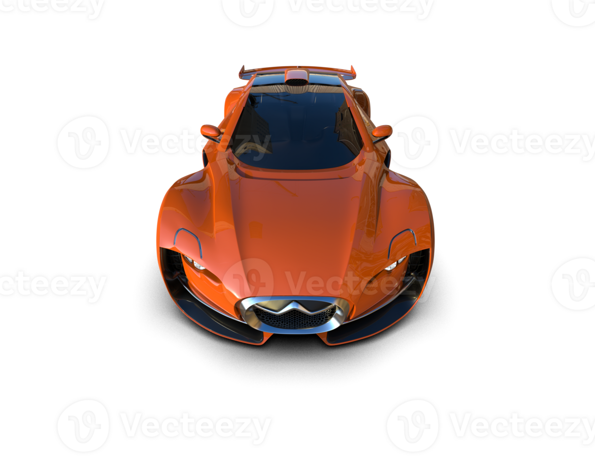 Realistic sport car isolated on background. 3d rendering - illustration png