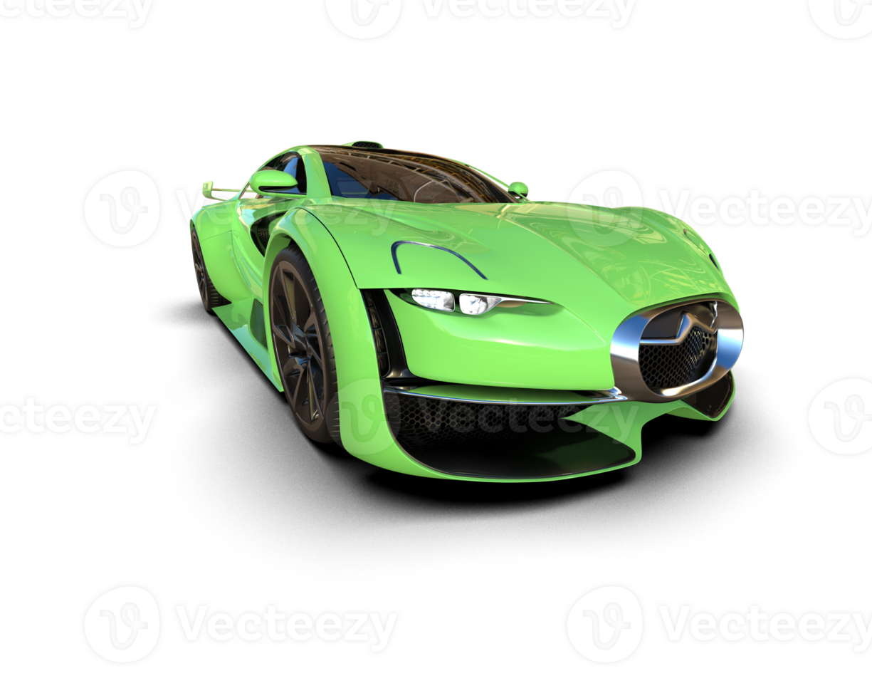 Realistic sport car isolated on background. 3d rendering - illustration png