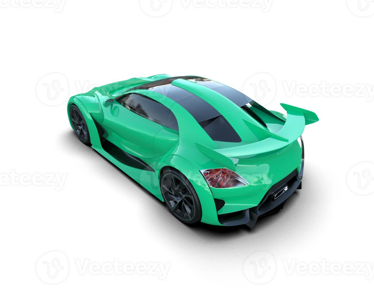 Realistic sport car isolated on background. 3d rendering - illustration png