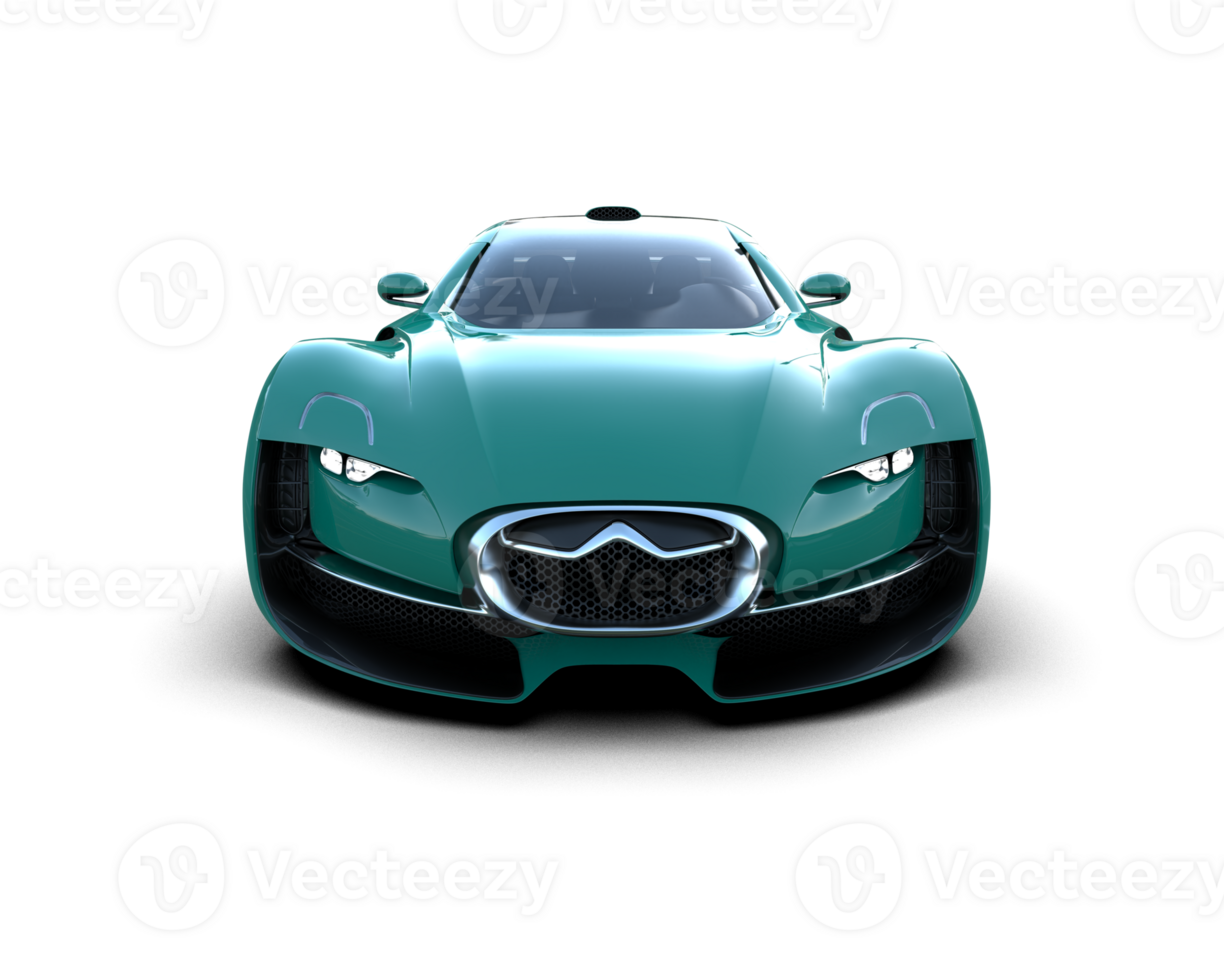 Realistic sport car isolated on background. 3d rendering - illustration png