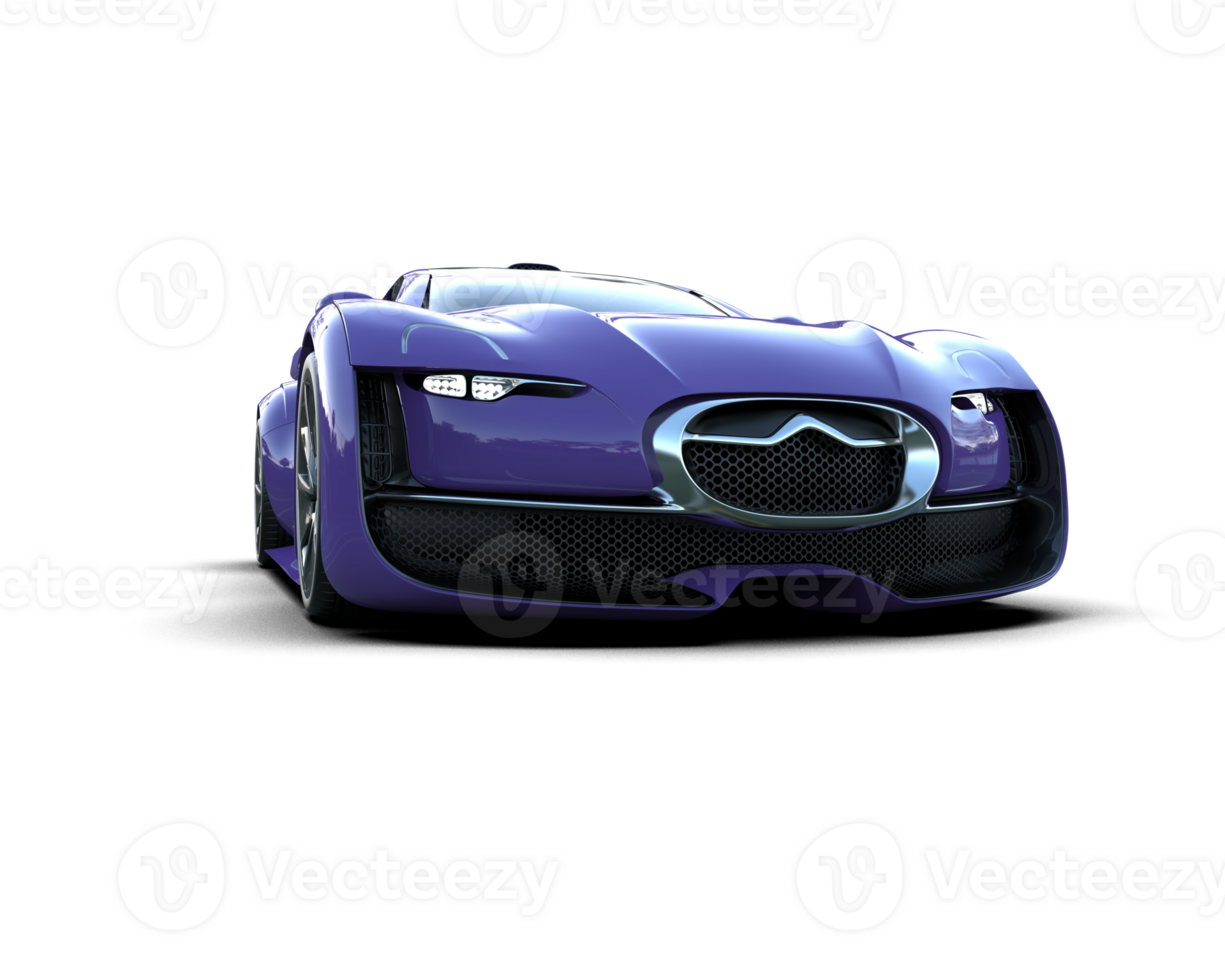Realistic sport car isolated on background. 3d rendering - illustration png