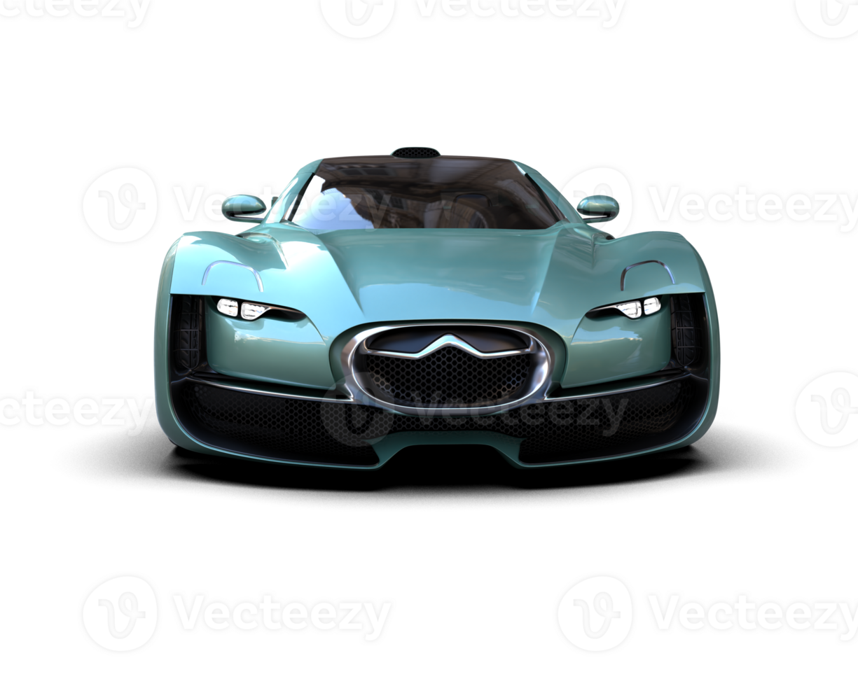 Realistic sport car isolated on background. 3d rendering - illustration png