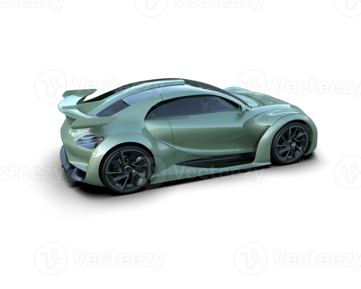 Realistic sport car isolated on background. 3d rendering - illustration png