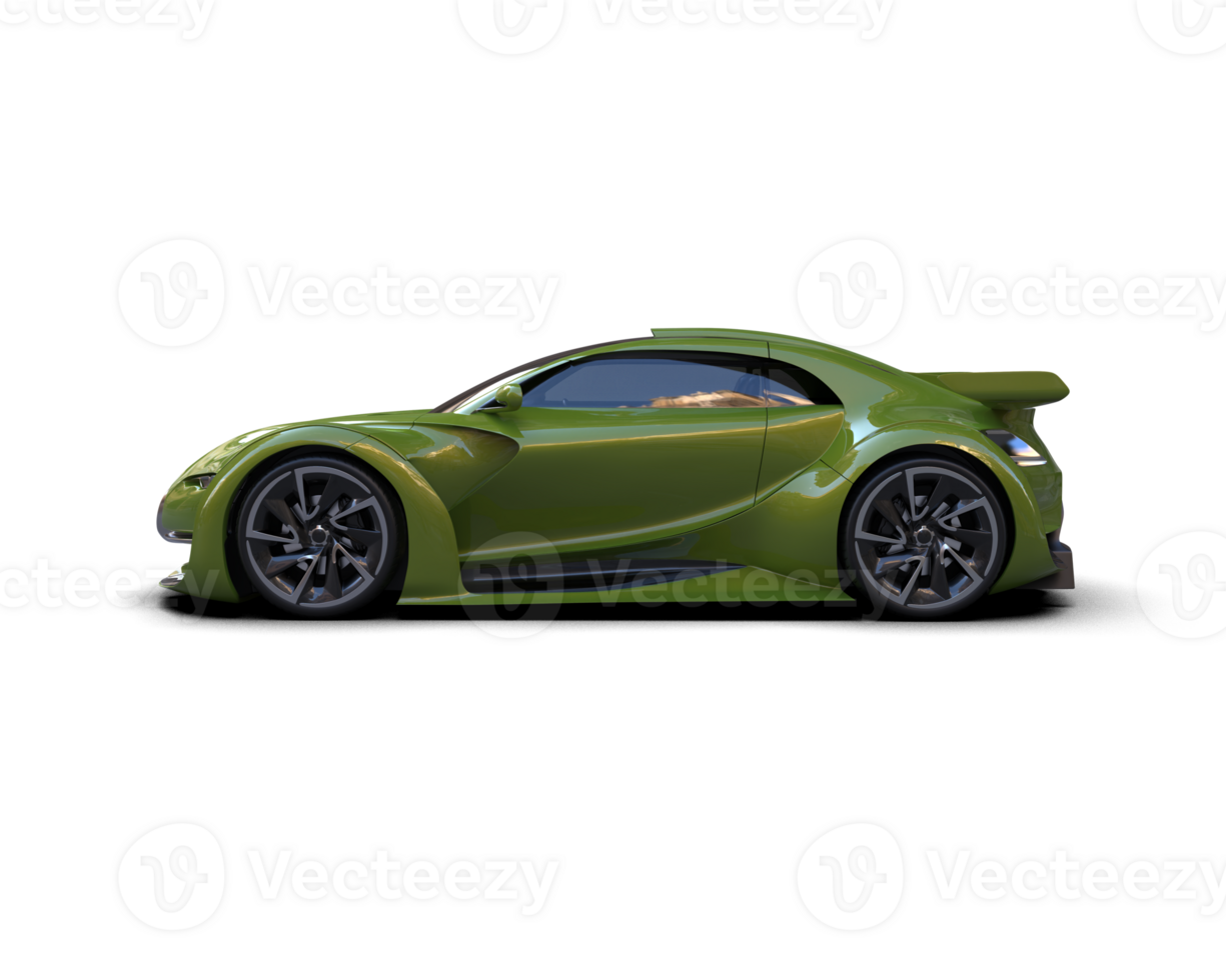 Realistic sport car isolated on background. 3d rendering - illustration png