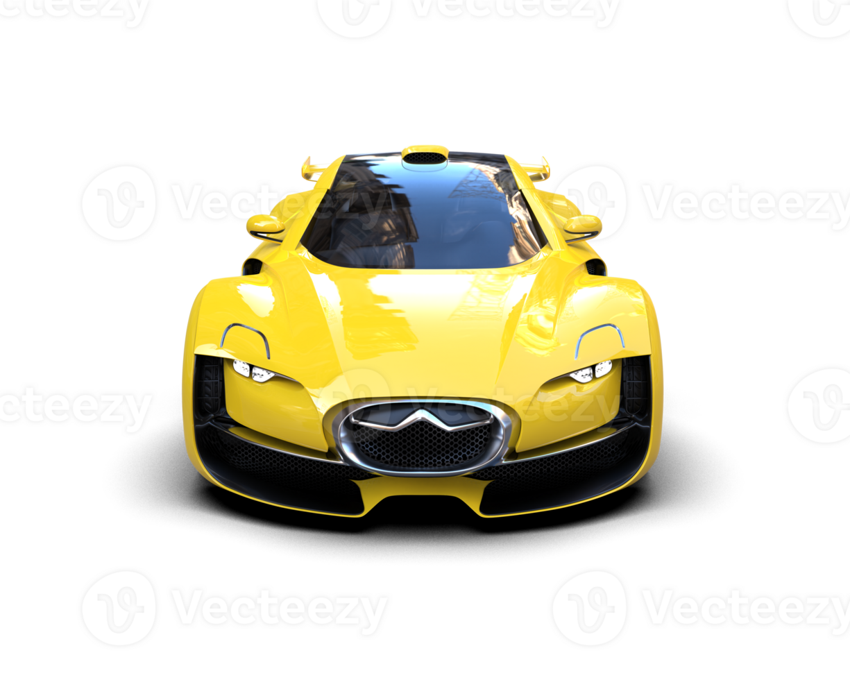 Realistic sport car isolated on background. 3d rendering - illustration png