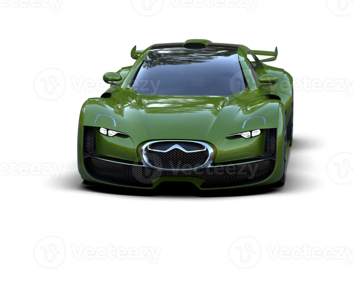 Realistic sport car isolated on background. 3d rendering - illustration png