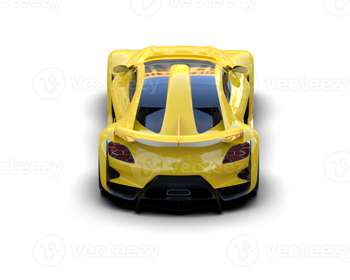 Realistic sport car isolated on background. 3d rendering - illustration png