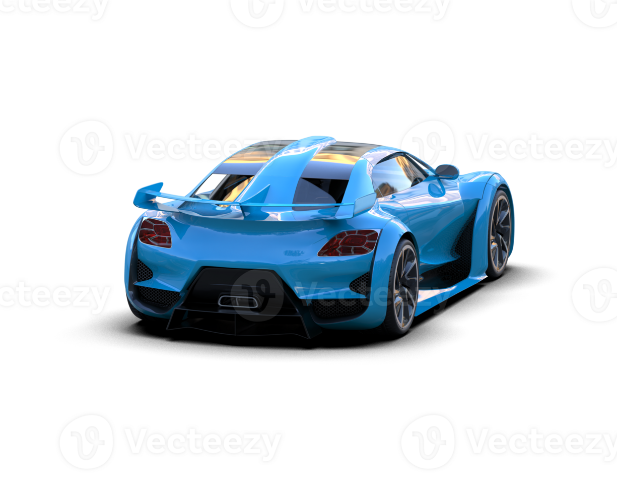 Realistic sport car isolated on background. 3d rendering - illustration png
