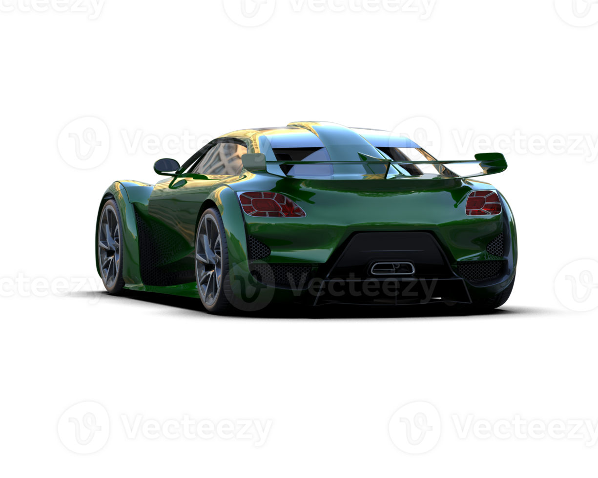 Realistic sport car isolated on background. 3d rendering - illustration png