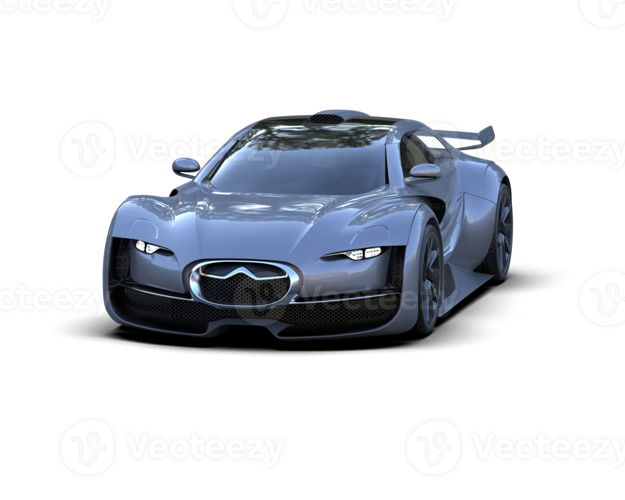Realistic sport car isolated on background. 3d rendering - illustration png