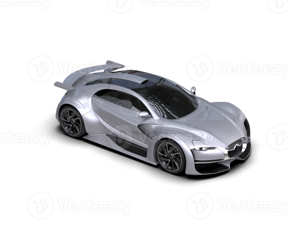 Realistic sport car isolated on background. 3d rendering - illustration png